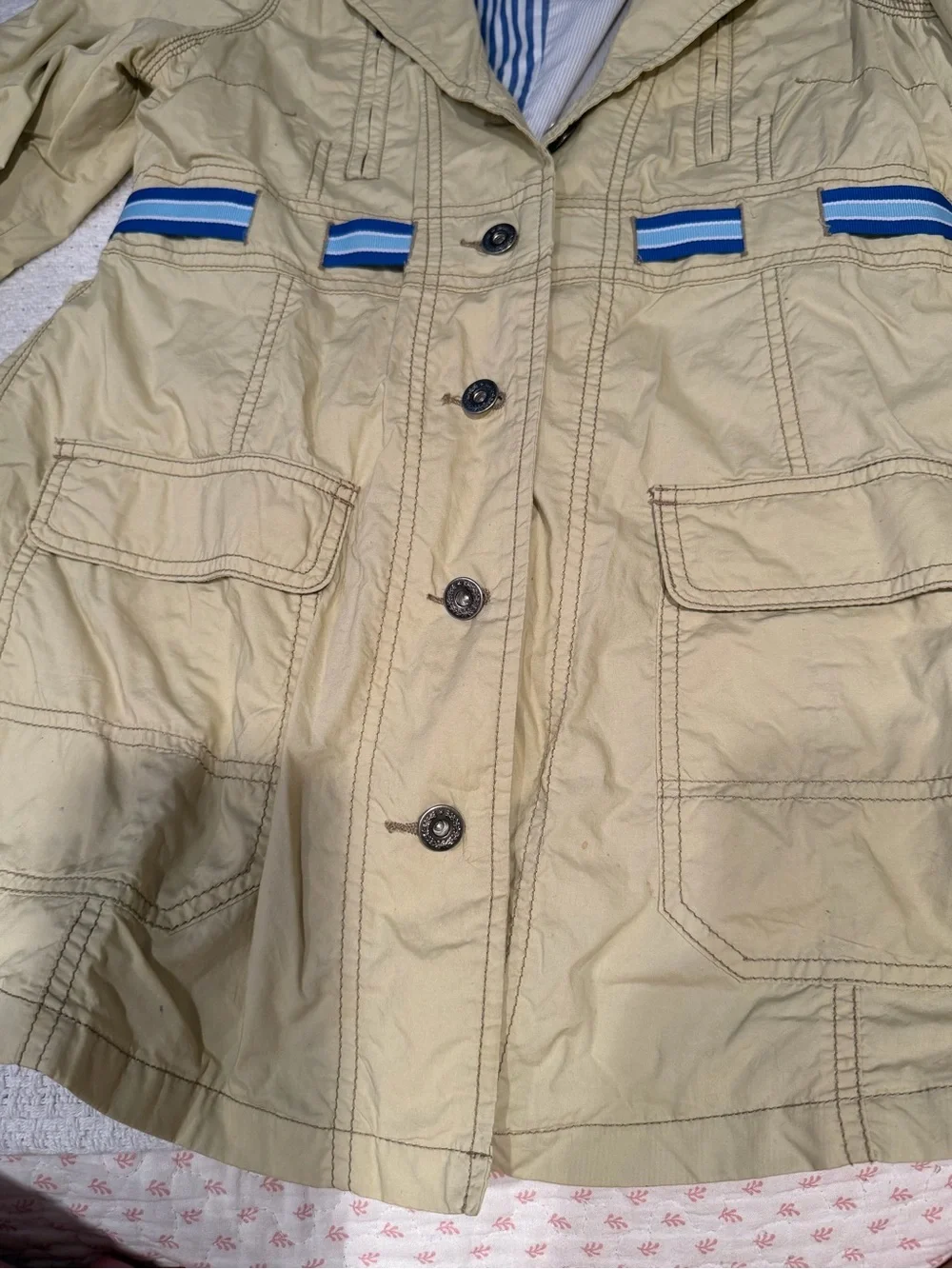 Free People stripe utility shell